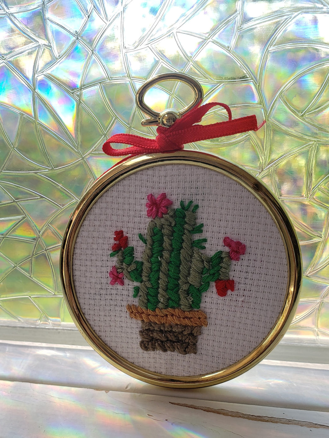 Blooming Cactus Cross Stitch