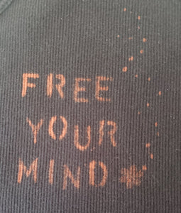 Free Your Mind Lotus Bleach Dye Tank