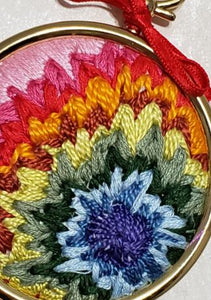 Tie Dye Cross Stitch