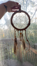 Load image into Gallery viewer, Handmade Leather &amp; Twine Dreamcatcher
