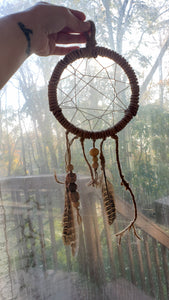 Handmade Leather & Twine Dreamcatcher