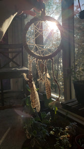 Handmade Leather & Twine Dreamcatcher