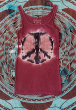 Load image into Gallery viewer, Peace Sign Tie Dye Tank Dress
