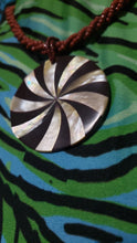 Load image into Gallery viewer, Mother of Pearl Spiral Necklace
