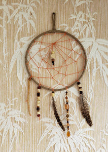 Handmade Geometric Earthen Dreamcatcher