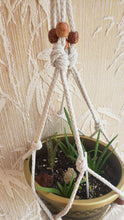 Load image into Gallery viewer, Beads &amp; Knots Braided Cord Plant Hanger
