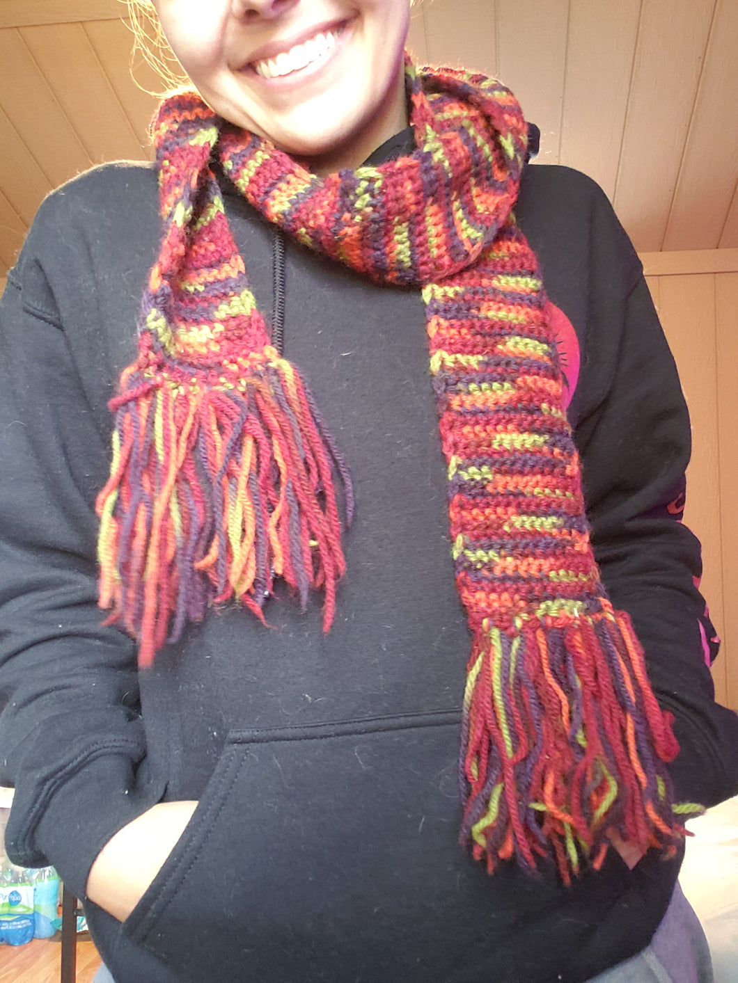 Fall Fruit Basket Scarf