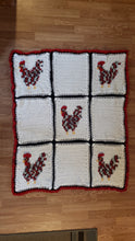 Load image into Gallery viewer, Speckled Rooster Crocheted Quilt
