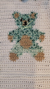 Teddy Bear Crocheted Quilt