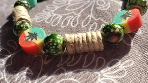 Ganja Hemp Bead Bracelet