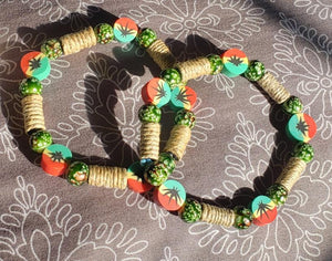 Ganja Hemp Bead Bracelet