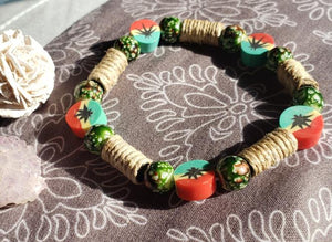 Ganja Hemp Bead Bracelet