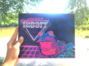 Vaporwave Hypnotoad Painting